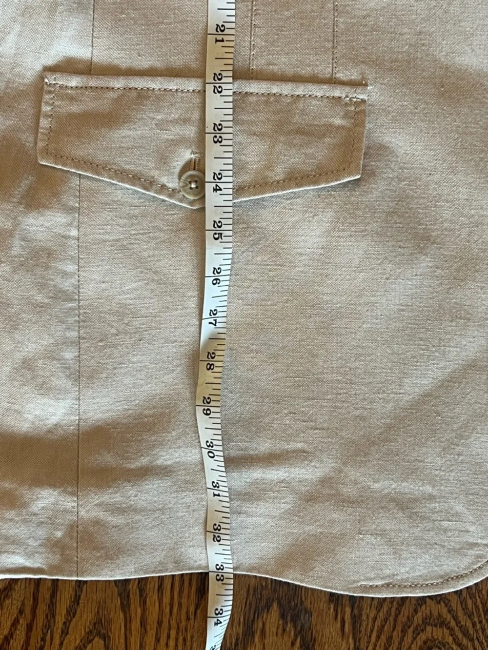 Parc81 Men's Light Tan Safari Jacket- Size XL